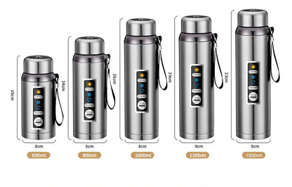 Stay Hydrated with Our Smart Thermos: Advanced 316 Stainless Steel Bottle with LED Display - Home Kartz