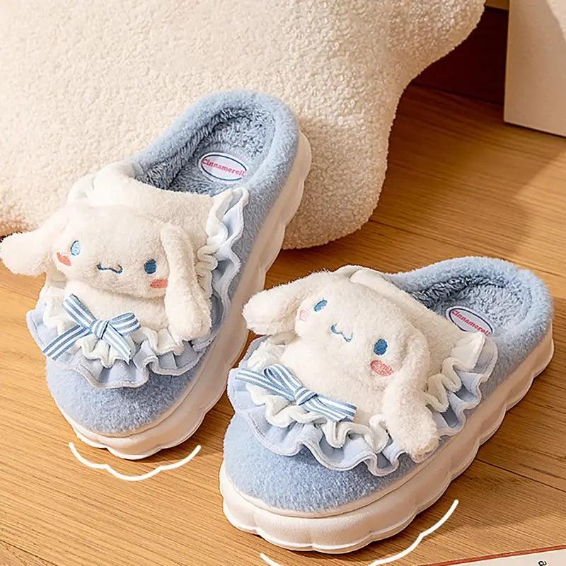 Sanrio Hello Kitty Home Fuzzy Slippers