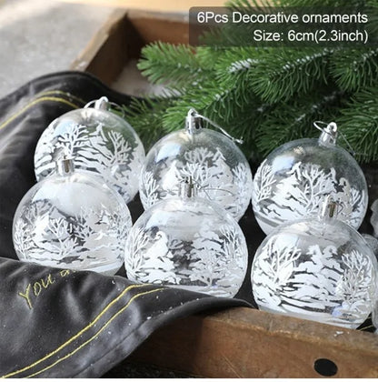 Sparkle Up Your Holiday Decor with a Christmas Transparent Ball Pendant ✨🎄