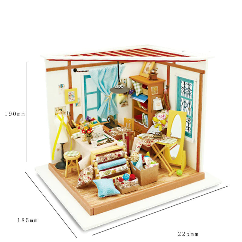 Build Your Dream Miniature Home with Our DIY Handmade House Piece Puzzle - Perfect for Craft Lovers!