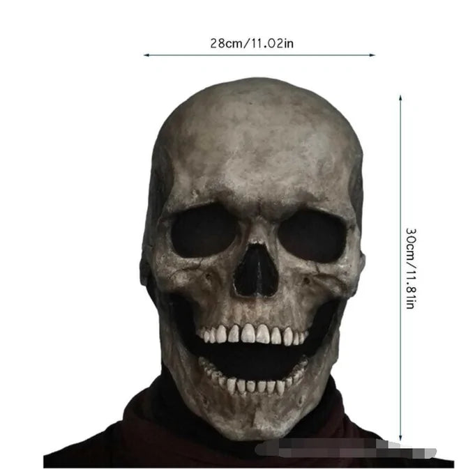 Full Head Skull Skeleton Mask - Realistic Halloween Mask