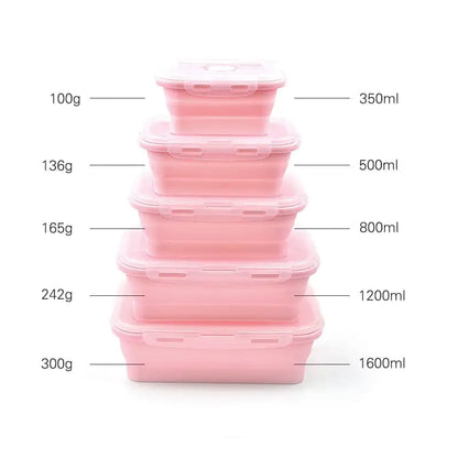 Collapsible Bento Box – Versatile Silicone Food Storage Containers for All Temperatures - Home Kartz