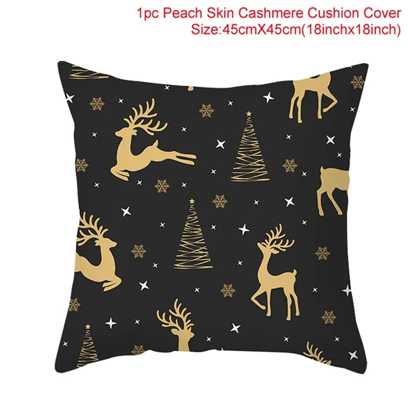 Cozy Up with Our Festive Cartoon Christmas Pillow Cover 🎄✨