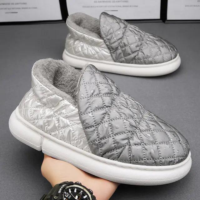 Waterproof Plush Slip - on Shoes