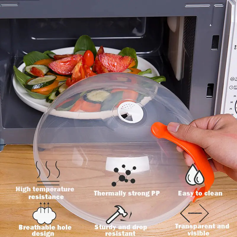 Microwave Food Cover – Mess-Free, BPA-Free Plate Cover for Spotless Microwaves