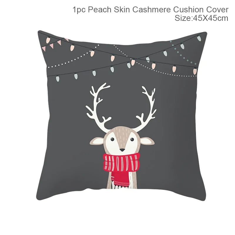 Cozy Up with Our Festive Cartoon Christmas Pillow Cover 🎄✨