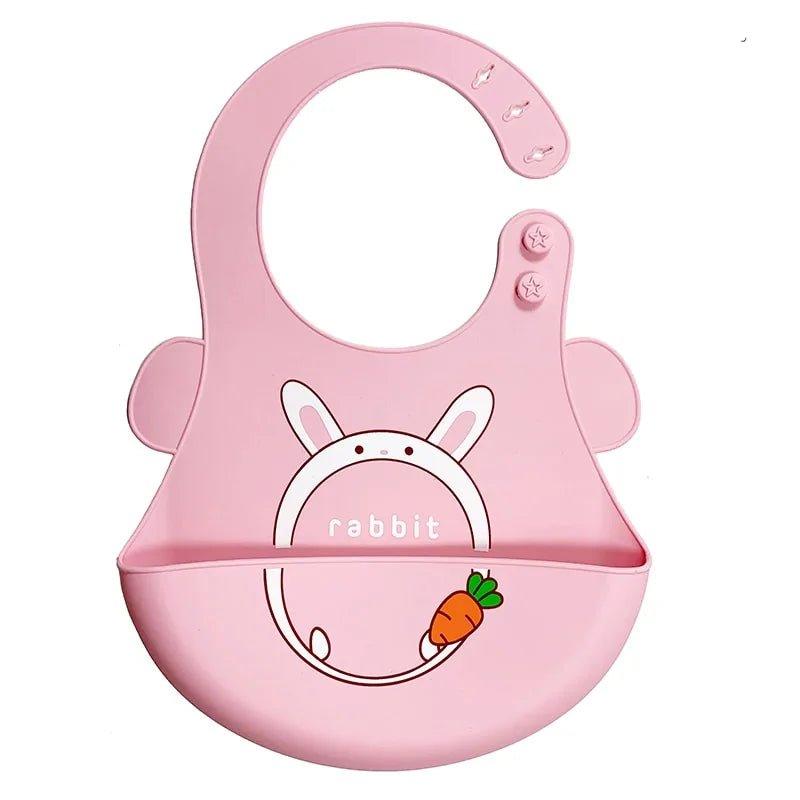 Adjustable Waterproof Silicone Cartoon Baby Bibs