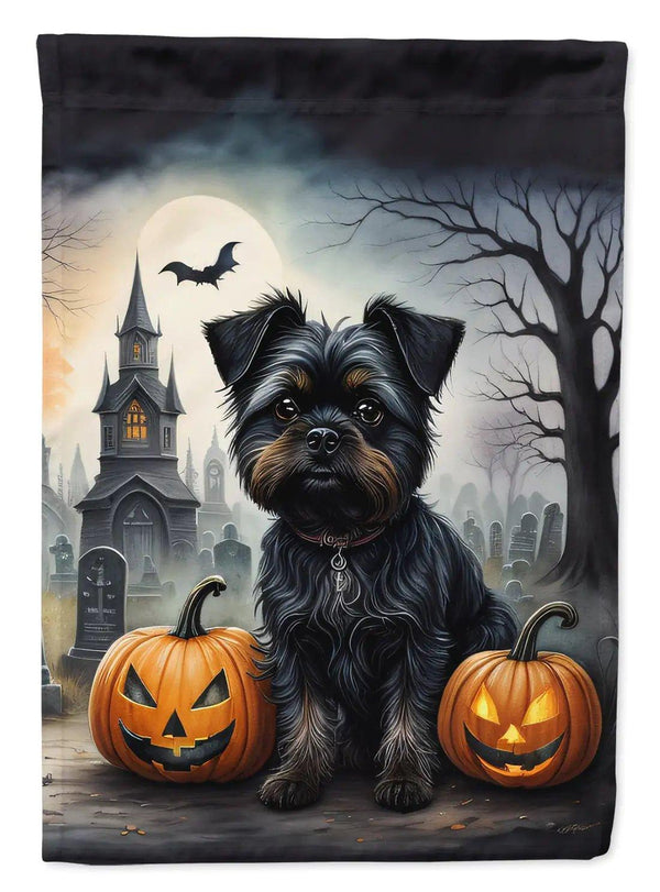 Affenpinscher Halloween Garden Flag – Durable, Double-Sided, Weatherproof Outdoor Decor