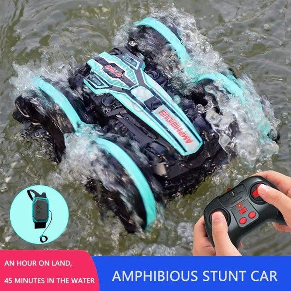 Experience Thrills On Land and Water with the Amphibious Stunt Car Toy