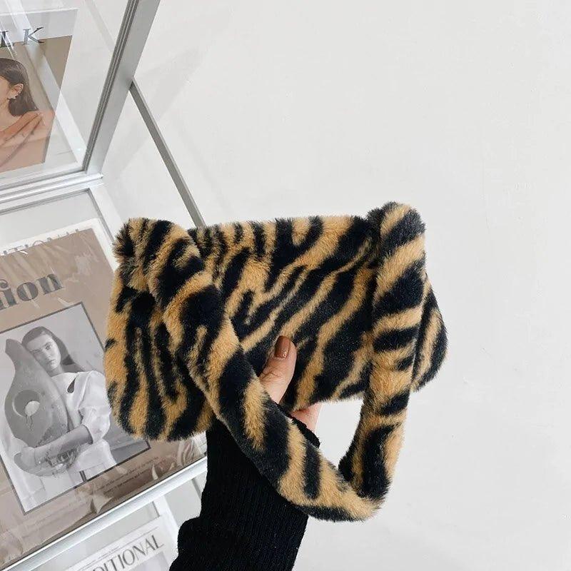 Animal Pattern Shoulder Clutch Bag