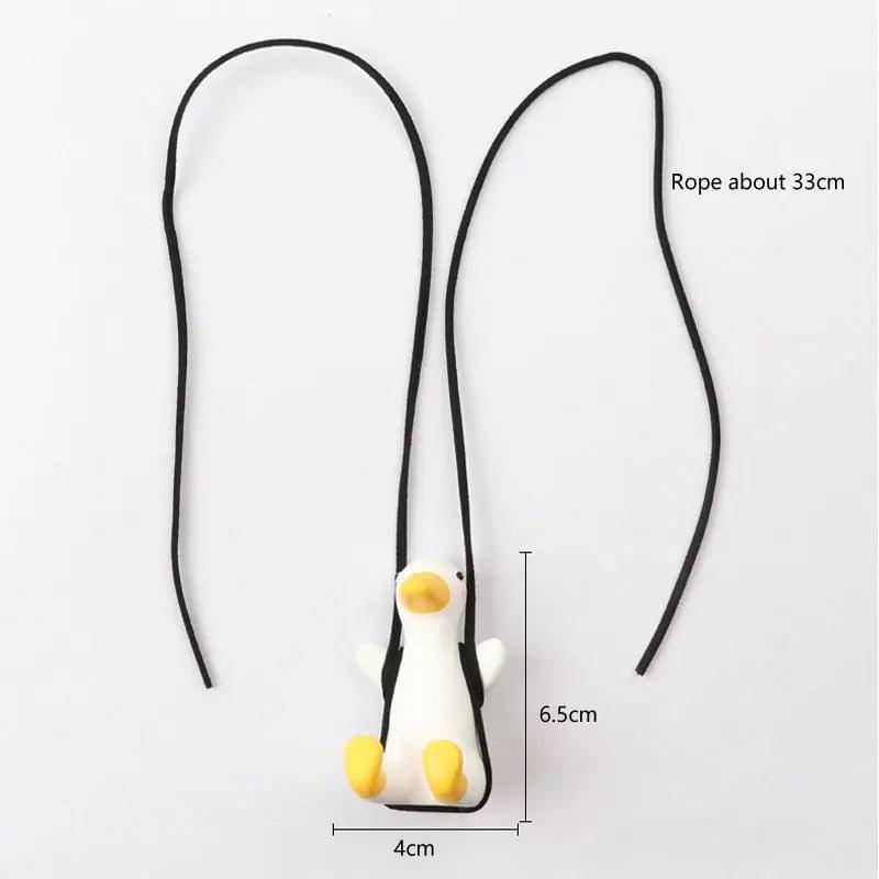 Anime Car Swing Duck Pendant