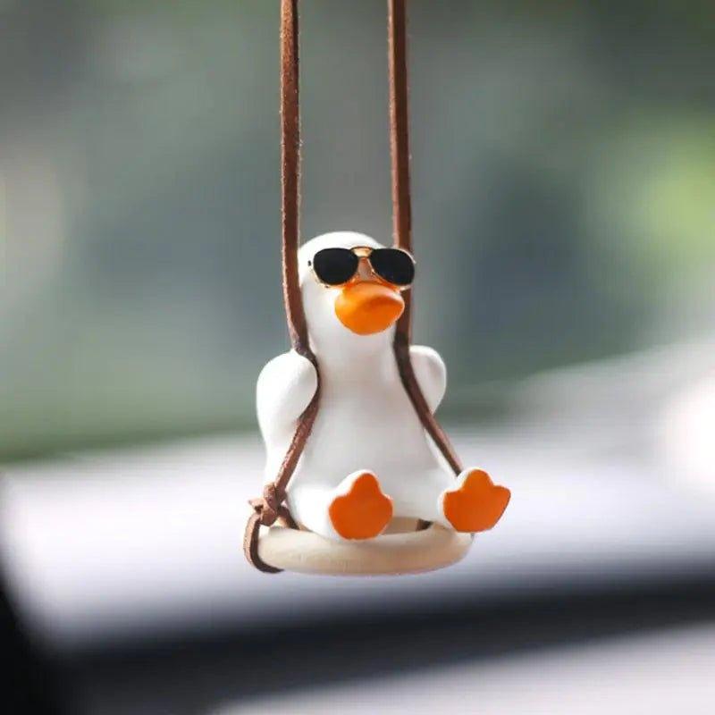 Anime Car Swing Duck Pendant