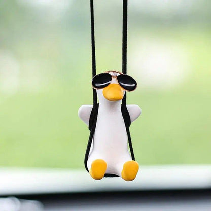 Anime Car Swing Duck Pendant