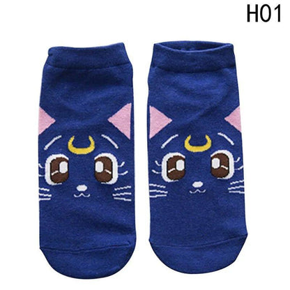 Anime - Inspired Printed Socks