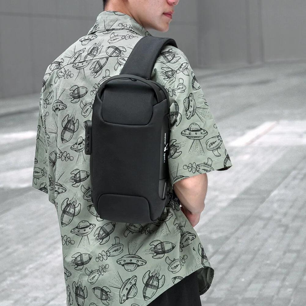 Anti - Theft Men Chest Bag