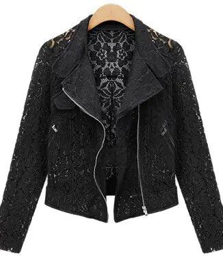 Autumn Lace Biker Jacket: High - Quality