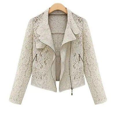 Autumn Lace Biker Jacket: High - Quality