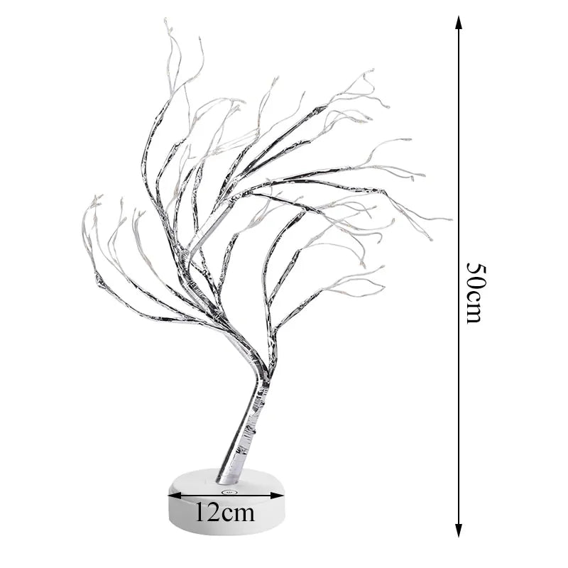 Enchanting 3D Copper Wire Fire Tree Pearl Night Light – Illuminate Your Space with Elegance 🌟