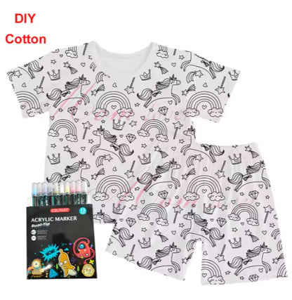 Children's Pajama Set Stick Figure