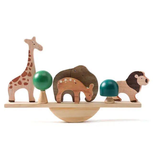 Baby Animal Wooden Stacking Toy Block