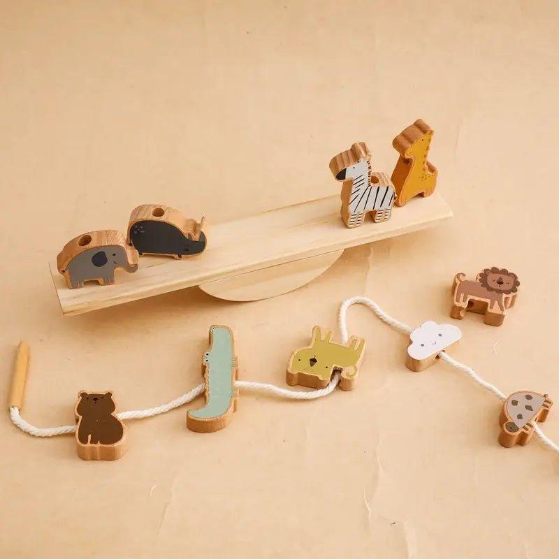 Baby Animal Wooden Stacking Toy Block