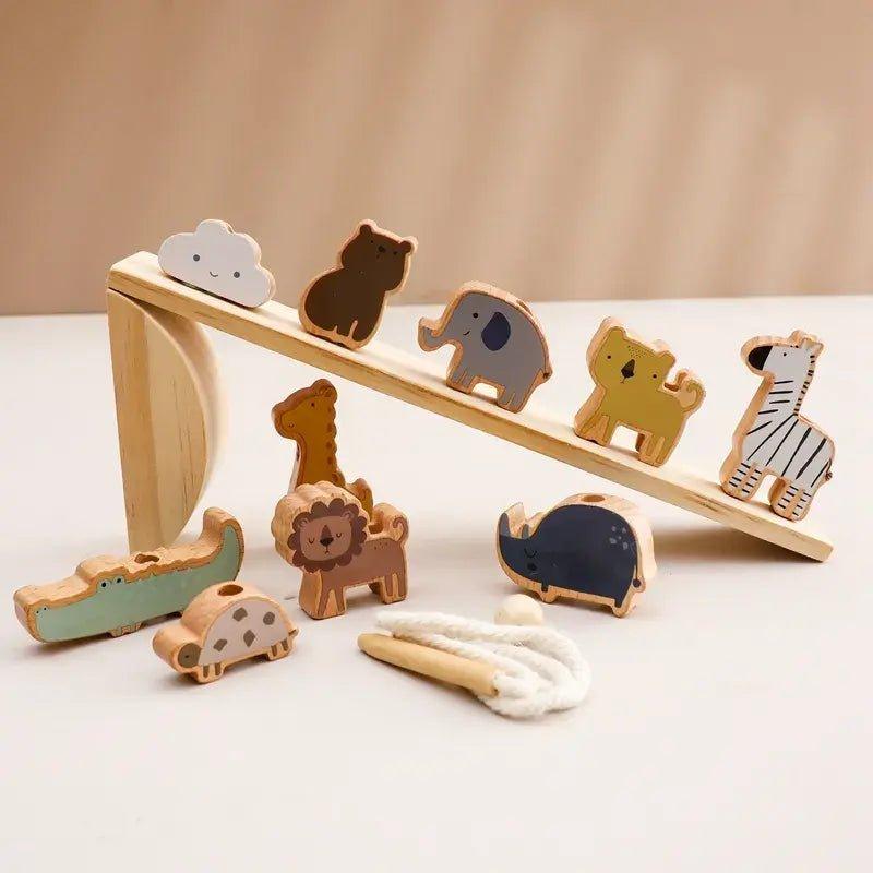 Baby Animal Wooden Stacking Toy Block