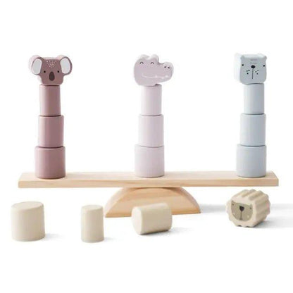 Baby Animal Wooden Stacking Toy Block