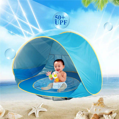 Baby Beach Tent: Easy Fold - Up Waterproof Sun Awning Tent