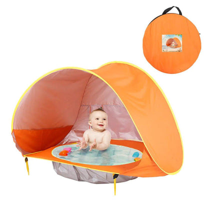 Baby Beach Tent: Easy Fold - Up Waterproof Sun Awning Tent