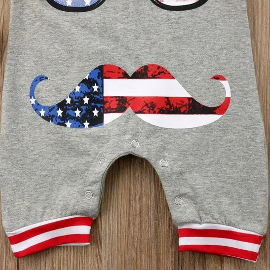 Baby Boy Printed Glasses Romper