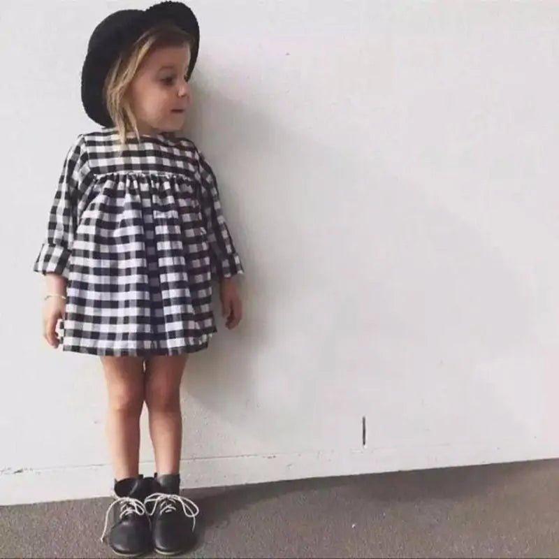 Baby Girls Plaid Winter Dress