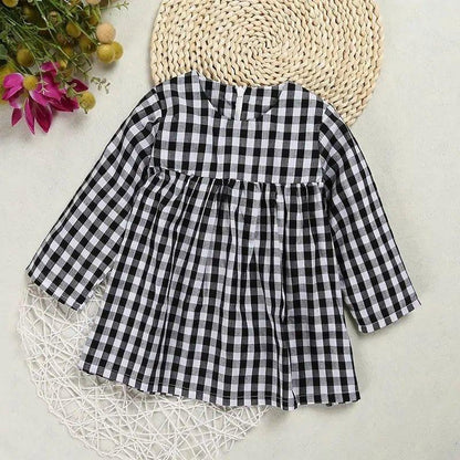 Baby Girls Plaid Winter Dress