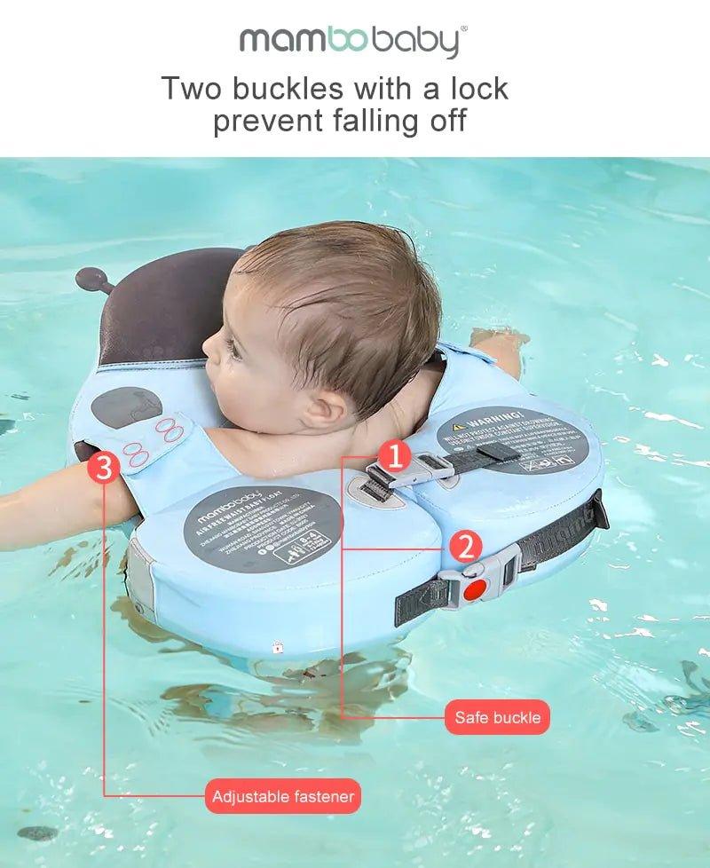 Baby Swimming Float With Sunshade For Infant Non - Inflatable Pool