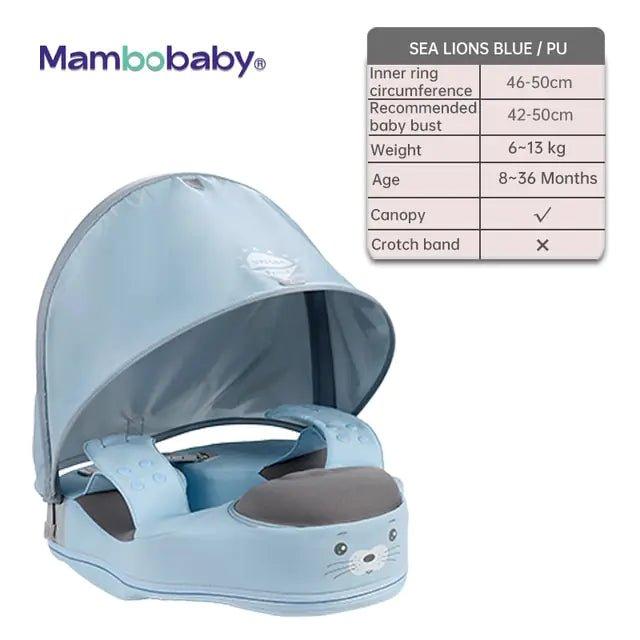 Baby Swimming Float With Sunshade For Infant Non - Inflatable Pool