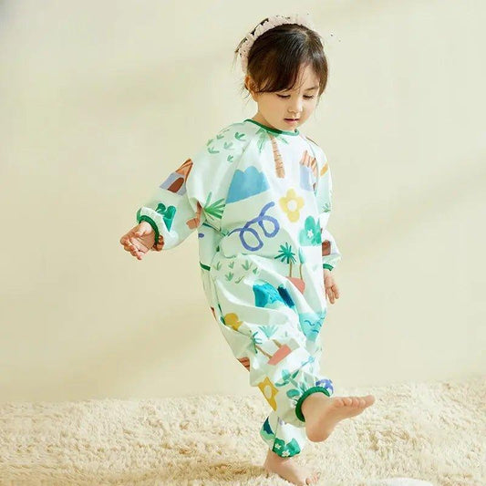 Baby Waterproof Cartoon Overalls Lightweight One - Piece