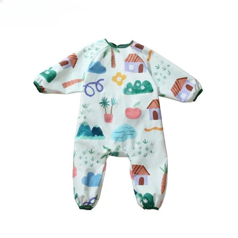 Baby Waterproof Cartoon Overalls Lightweight One - Piece