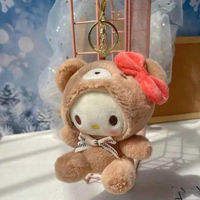 Bear Plush Keychain Cinnamon Roll