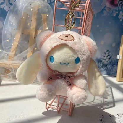 Bear Plush Keychain Cinnamon Roll