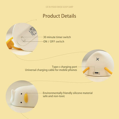 Benson Lying Flat Duck Night Light