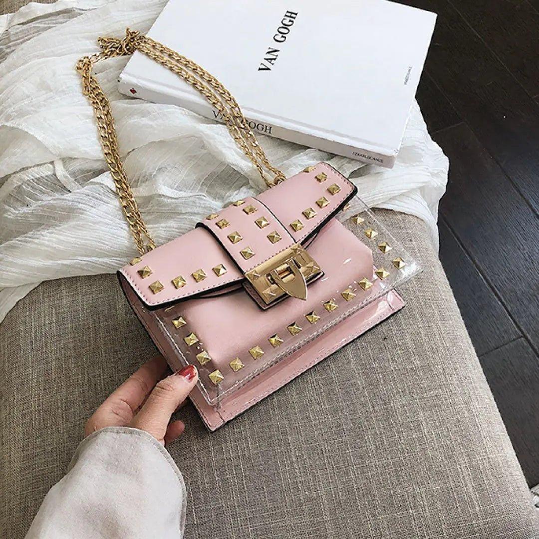 Betty Shoulder Bag - Clear/Rose