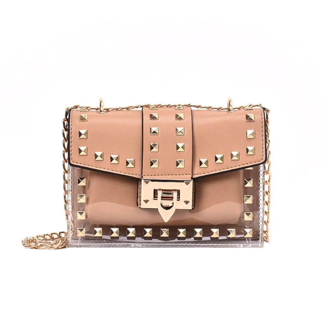 Betty Shoulder Bag - Clear/Rose