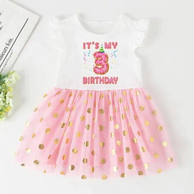 Birthday Girl Short Sleeve Dress - Home Kartz