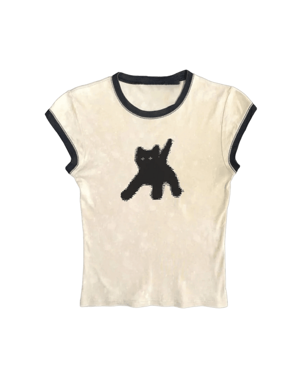 Adorable Black Kitten Baby Tee - Purr-fect Fashion for Cat Lovers