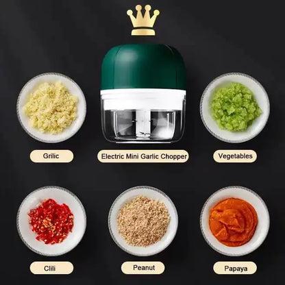 Effortless Food Prep with Mini Portable Electric Food Processor - Compact & Versatile - Home Kartz