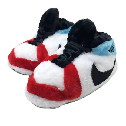 Blue Red AJ 1 Novelty Sneaker Slippers