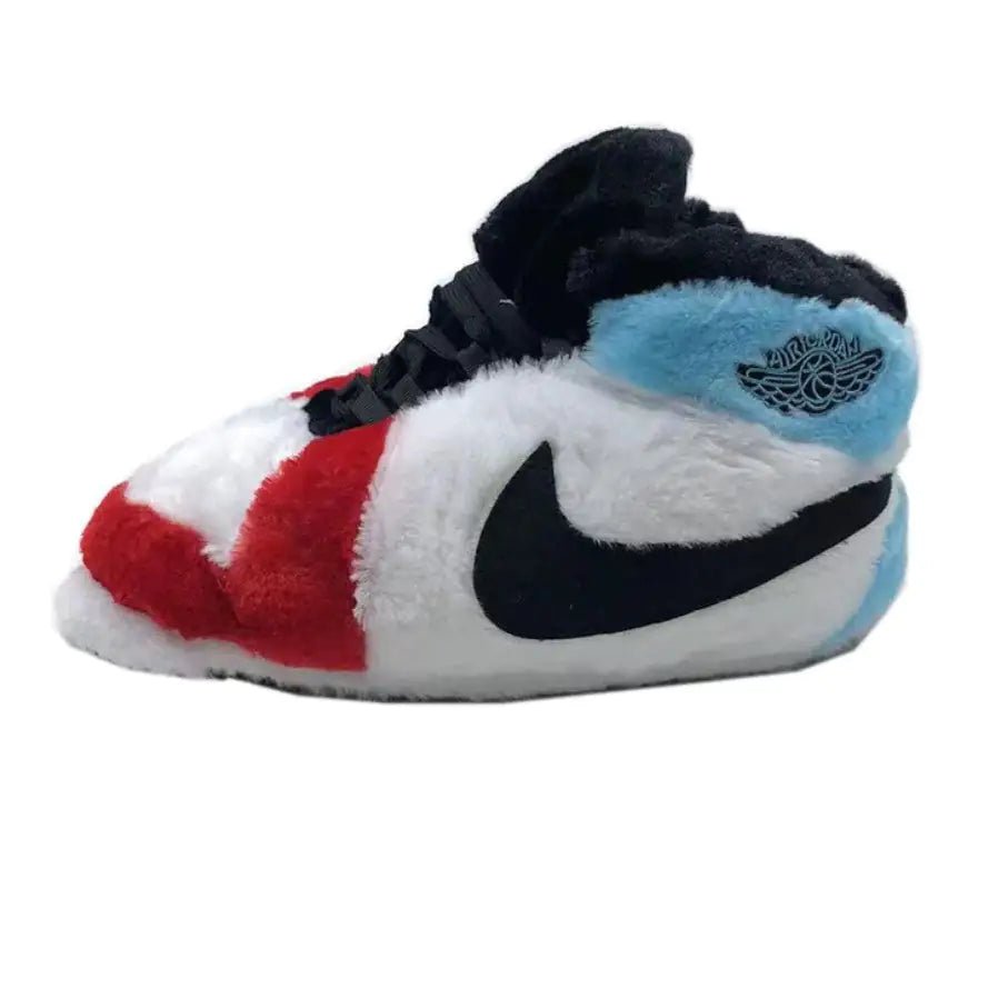 Blue Red AJ 1 Novelty Sneaker Slippers