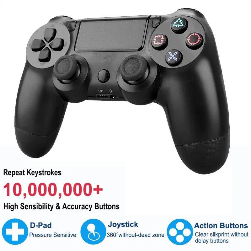 Bluetooth Wireless Gamepad for PS4 and PS3: Vibration Joystick