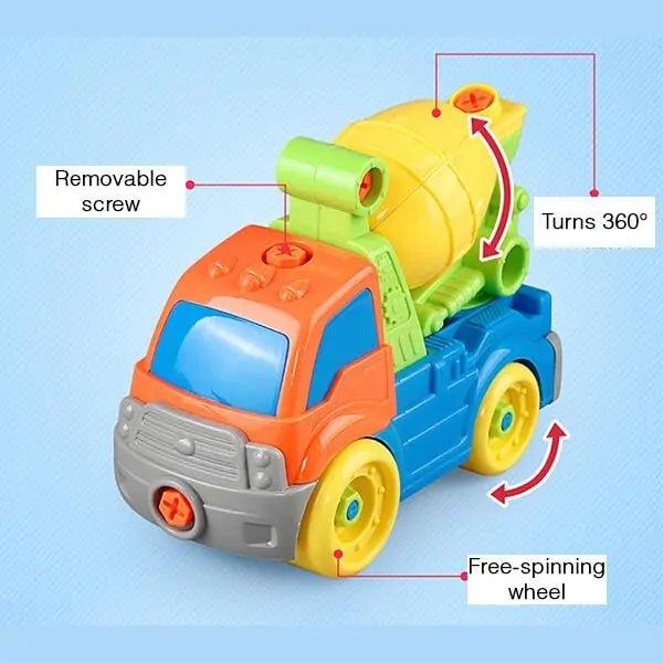 Build Your Own Toy Construction Vehicles