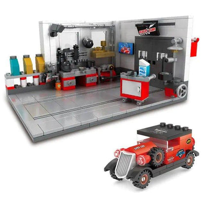 Building Block Garage Car Toys