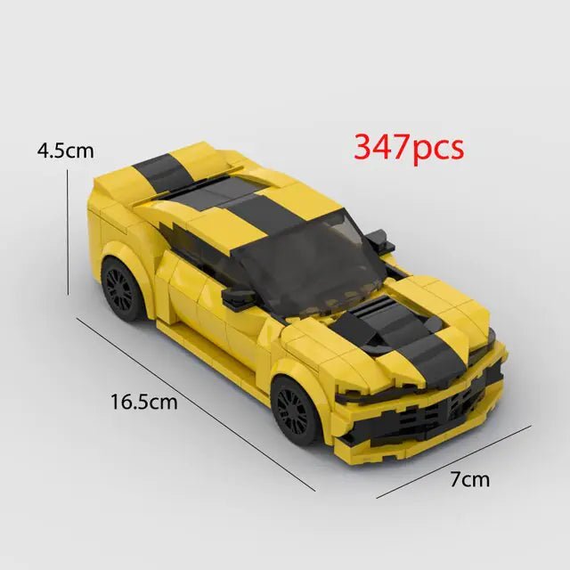 Building Blocks Camaro Z28 Sports Racing Car Model Bricks